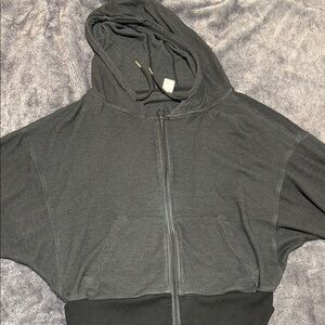 Senita Athletics Black Zip-up Hoodie